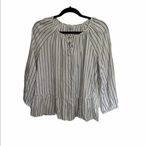 Old Navy blue and white striped tunic size L